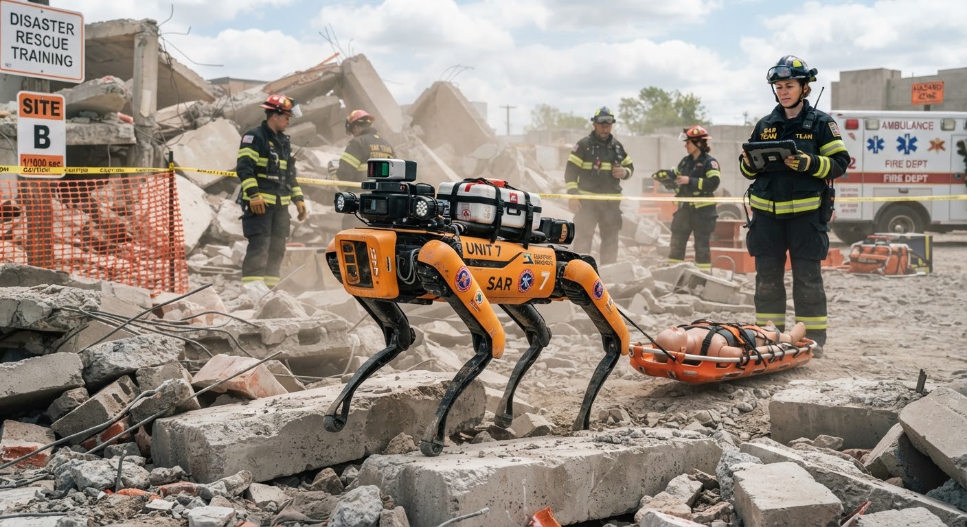 Cənubi Koreyada xilasedicilərə robot kömək etdi