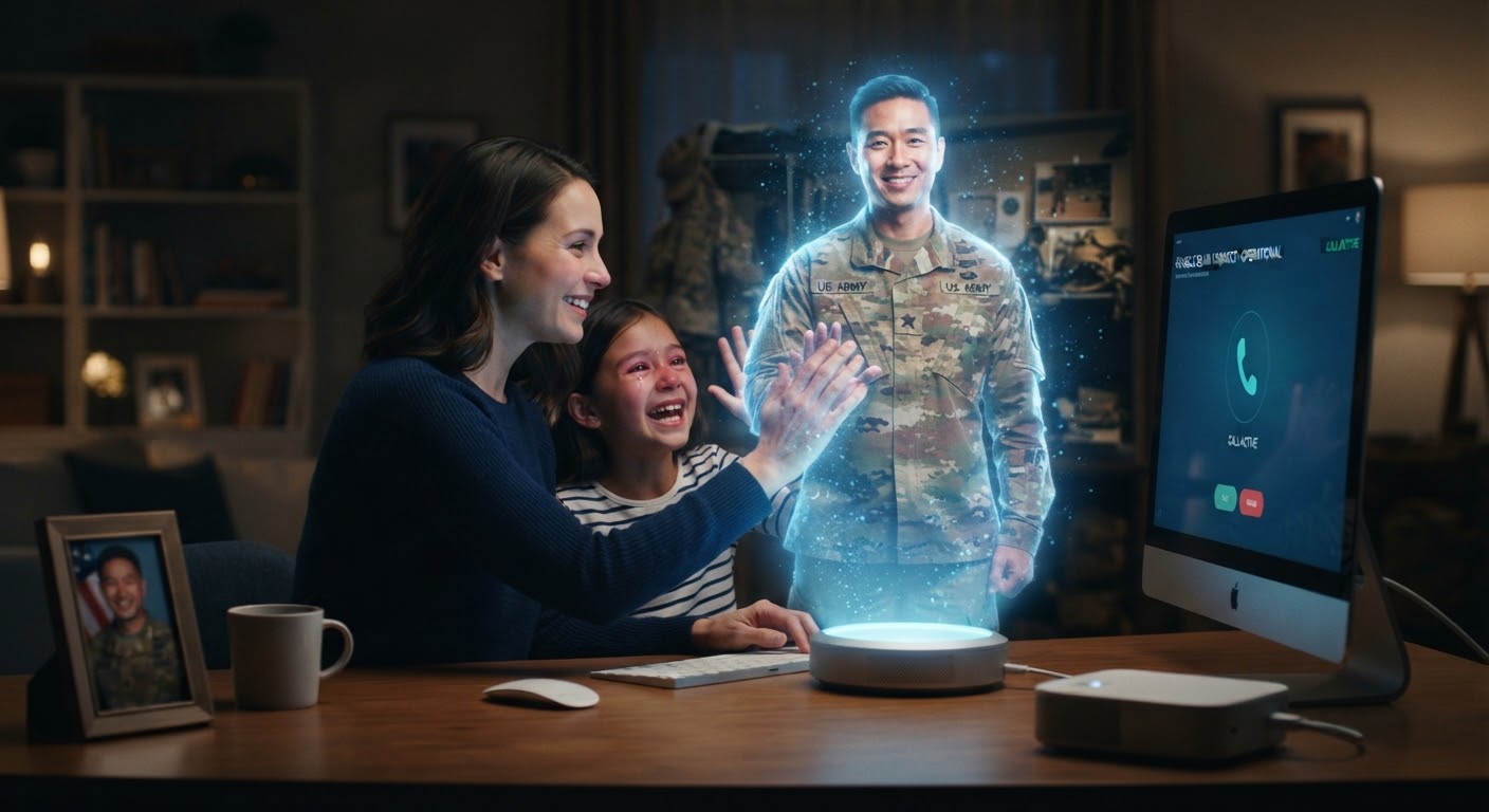 Yeni nəsil videoəlaqə: Google Beam hərbçiləri ailələrinə 3D texnologiya ilə yaxınlaşdırır