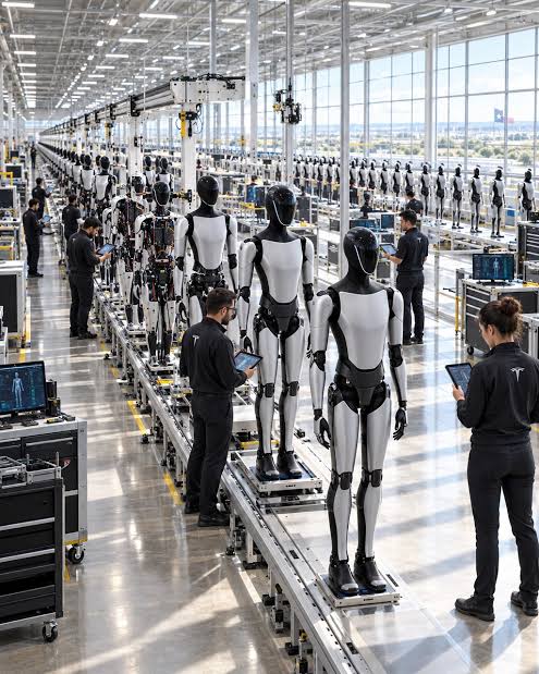 Tesla insanabənzər Optimus robotlarının istehsalına başladı