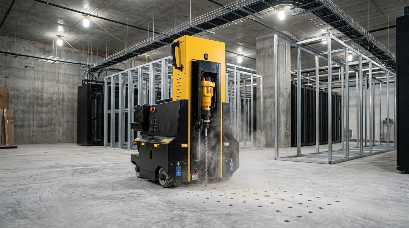 Beton qazıntısında insanı 10 dəfə qabaqlayan robot